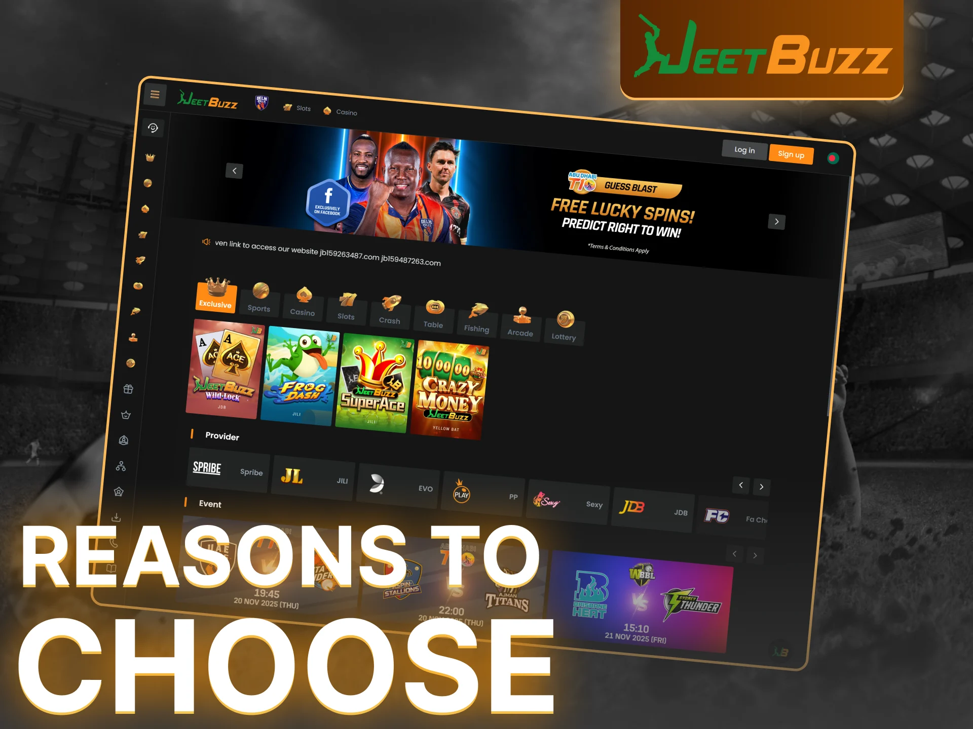 Enjoy your time with JeetBuzz casino.
